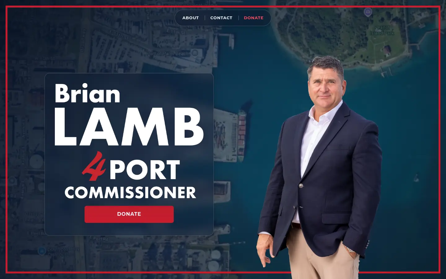 Brian Lamb campaign website homepage