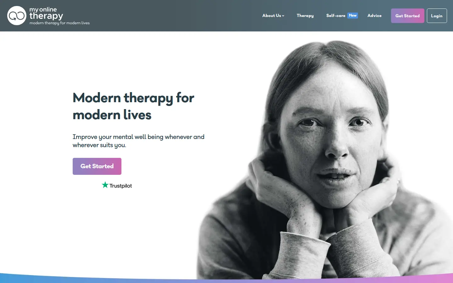 My Online Therapy homepage