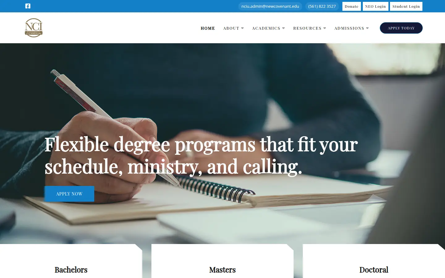 New Covenant International University homepage